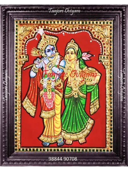 Krishna and Radha Tanjore Painting
